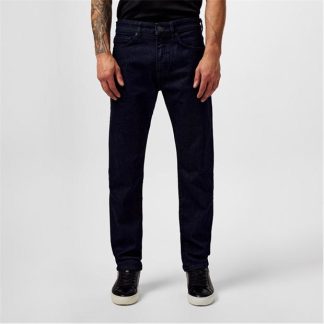 Boss Maine Straight-Leg Jeans Men Straight Jeans Dark Blue 403 for sale