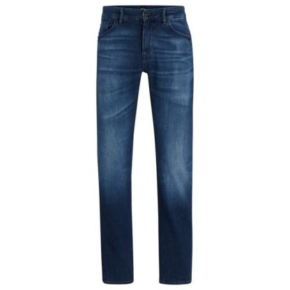 Boss Maine3 Regular Fit Jeans Men Straight Jeans Navy 418 for sale