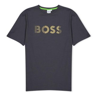 Boss Meta Logo T-shirt Boys Kids Regular Fit T-Shirts Charcoal 089 for sale