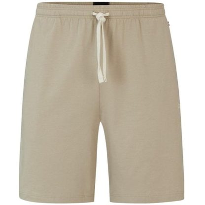 Boss Mix & Match Shorts Men Jersey Shorts Dark Beige 255 for sale