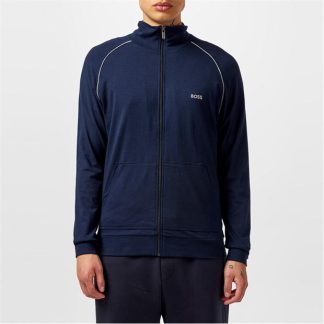 Boss Mix and Match Zip Jacket Men Full Zip Fleece Tops Dark Blue 403 for sale