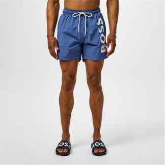 Boss Octopus Swim Shorts Men Swim Shorts Open Blue 479 for sale