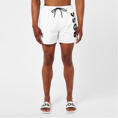 Boss Octopus Swim Shorts Men Swim Shorts White 100 for sale