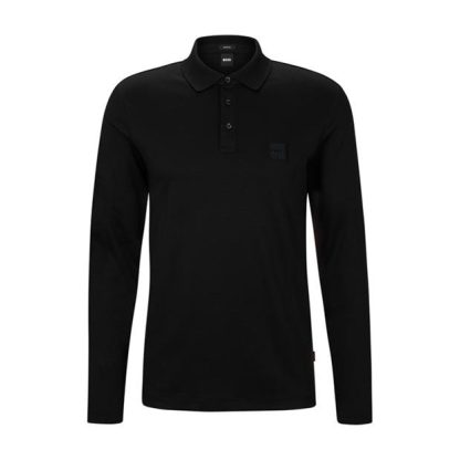 Boss Pado 08 10247296 01 Men Long Sleeve Polos Black 002 for sale