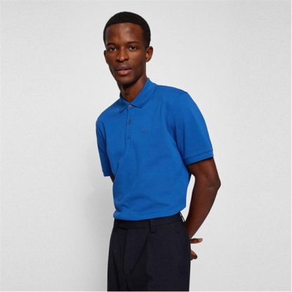 Boss Pallas Polo Shirt Men Short Sleeve Polos Medium Blue 429 for sale