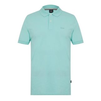 Boss Pallas Polo Shirt Men Short Sleeve Polos Open Green 352 for sale