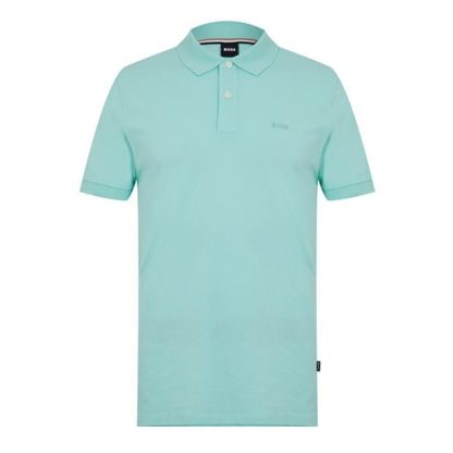 Boss Pallas Polo Shirt Men Short Sleeve Polos Open Green 352 for sale