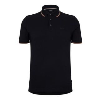 Boss Parlay 190 10241531 01 Men Short Sleeve Polos Black for sale