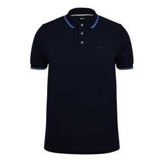 Boss Parlay 190 10241531 01 Men Short Sleeve Polos Dark Blue for sale