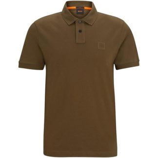 Boss Passenger PiquÉ Polo Top Men Short Sleeve Polos Open Green for sale