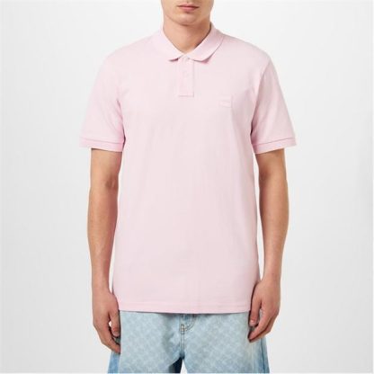 Boss Passenger PiquÉ Polo Top Men Short Sleeve Polos Pas Pink 682 for sale