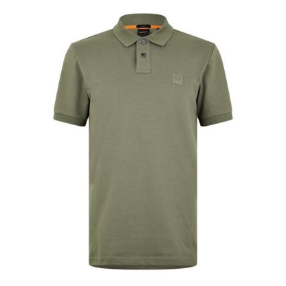 Boss Passenger PiquÉ Polo Top Men Short Sleeve Polos Sage 250 for sale