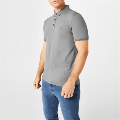 Boss Passenger Polo Shirt Men Short Sleeve Polos Charcoal for sale