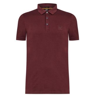 Boss Passenger Polo Shirt Men Short Sleeve Polos Dark Red 604 for sale