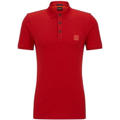 Boss Passenger Polo Shirt Men Short Sleeve Polos Red 624 for sale