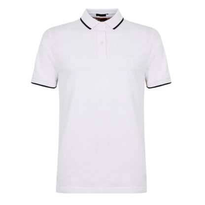 Boss Passertip Slim Fit Polo Top Men White  for sale