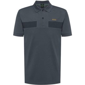 Boss Paule 2 Men Short Sleeve Polos Dk Grey 027 for sale