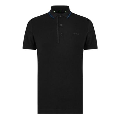 Boss Paule 4 Polo Shirt Men Short Sleeve Polos Black 004 for sale