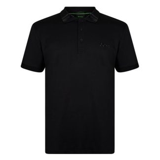 Boss Paule Mirror Short Sleeve Polo Men Black 001  for sale