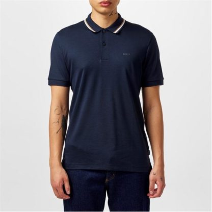 Boss Penrose 38 Polo Shirt Men Short Sleeve Polos Navy 404 for sale