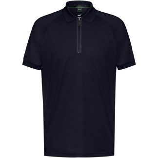 Boss Philix 10250915 01 Men Short Sleeve Performance Polos Dark Blue 402 for sale