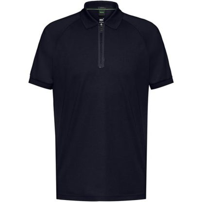 Boss Philix 10250915 01 Men Short Sleeve Performance Polos Dark Blue 402 for sale