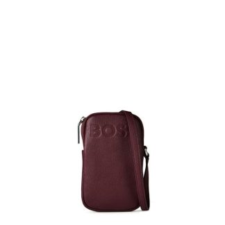 Boss Phone Holder Crossbody Bag Women Phone Bags Burgundy for sale