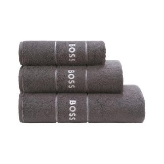 Boss Plain Towel Unisex Towels Graphite for sale