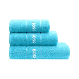 Boss Plain Towel Unisex Towels River Blue for sale