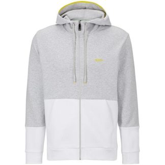 Boss Saggy 1 10250371 01 Men Zip Hoodies Pstl Grey 057 for sale