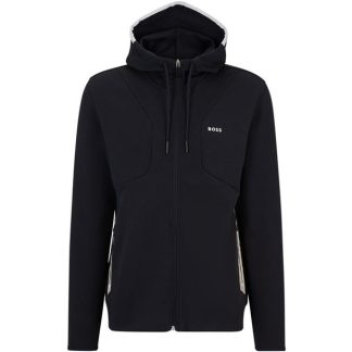 Boss Saggy 1 Zip Hoodie Men Dark Blue  for sale