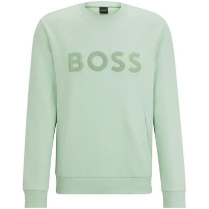 Boss Salbo 1 10254681 01 Men Crew Sweaters Open Green 388 for sale