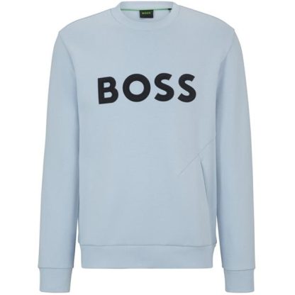 Boss Salbo 1 10254681 01 Men Crew Sweaters Purple 527 for sale