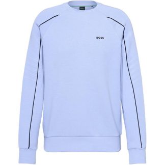 Boss Salbo 1 10256713 01 Men Crew Sweaters Open Blue 498 for sale