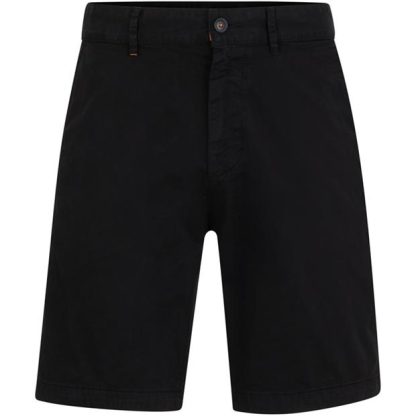 Boss Slim Fit Chino Shorts Men Chino Shorts Black 001 for sale