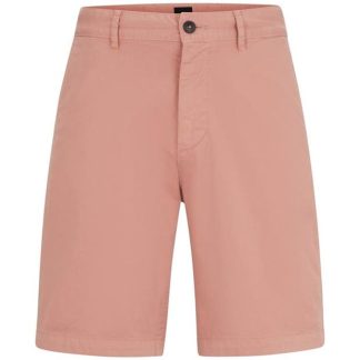 Boss Slim Fit Chino Shorts Men Chino Shorts Open Pink 695 for sale