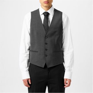 Boss Slim fit Waistcoat Men Waistcoats Grey 028 for sale