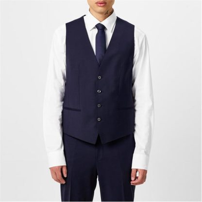 Boss Slim fit Waistcoat Men Waistcoats Navy 405 for sale