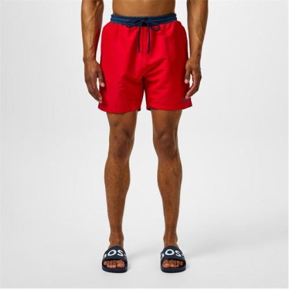 Boss Starfish Swim Shorts Men Swim Shorts Bright Red 629 for sale