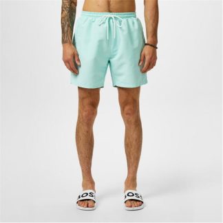 Boss Swim Shorts Mens Men Swim Shorts Aqua Blue 356 for sale