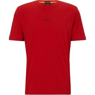 Boss T Chup T-Shirt Men Oversized T-Shirts Bright Red 624 for sale