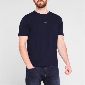 Boss T Chup T-Shirt Men Oversized T-Shirts Navy 404 for sale