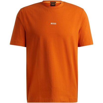 Boss T Chup T-Shirt Men Oversized T-Shirts Open Orange 840 for sale