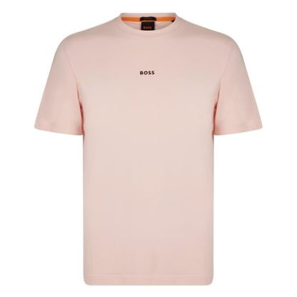 Boss T Chup T-Shirt Men Oversized T-Shirts Open Pink 694 for sale