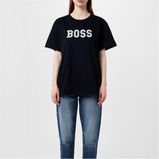 Boss T-Shirt Women Regular Fit T-Shirts Dark Blue 404 for sale