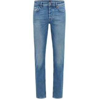 Boss Taber Tapered Fit Jeans Men Tapered Jeans Bright Blue 436 for sale