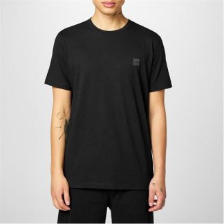 Boss Tales T-shirt Men Regular Fit T-Shirts Black 001 for sale