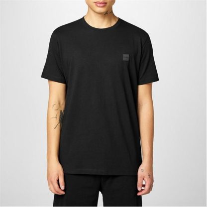 Boss Tales T-shirt Men Regular Fit T-Shirts Black 001 for sale