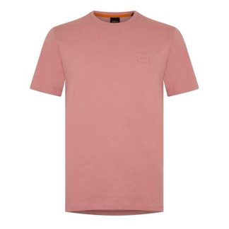 Boss Tales T-shirt Men Regular Fit T-Shirts Open Pink 695 for sale