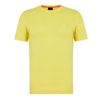 Boss Tales T-shirt Men Regular Fit T-Shirts Yellow 737 for sale